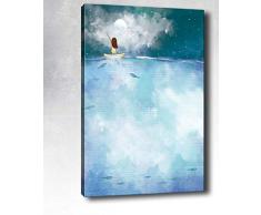 Bonamaison Peinture sur toile, multicolore, 70 x 100 cm - ConÃ§u et fabriquÃ© en Turquie