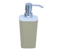 MSV 141289 Monaco Distributeur à Savon Plastique Marron/Gris 7,3 x 17 x 7,3 cm