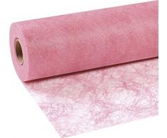 25 m sizo Flor® Original Chemin de table pour décoration de table fibre soie 30 cm/300 mm, Couleurâ¯: Rose