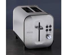 KRUPS Grille-pain 2 fentes INOX Thermostat 8 positions - toaster KH682D10