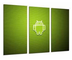 Tableau Moderne Photographique, Impression sur bois, Logo Andrid, Vert, 97 x 62 cm, ref. 26775