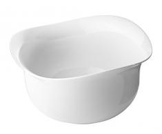 Georg Jensen Bol, Medium, Porcelaine, Porcelaine, White, 22 x 22 x 1.123 cm