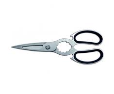 Ciseaux de cuisine, intÃ©rieur du manche ergonomique Soft-Touch Cm 21 Noir