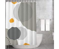 Bonamaison Rideau de Douche en Polyester Multicolore 155 x 220 cm