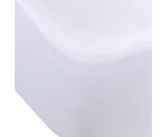 Eiffel Textile Drap Respirant pour lit, Coton, Blanc, 200Â x 135Â x 5Â cm