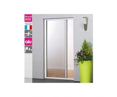 MOUSTIKIT P/EL4/23M Moustiquaire Enroulable LatÃ©rale, Aluminium, Marron, 140 x 5 x 230 cm
