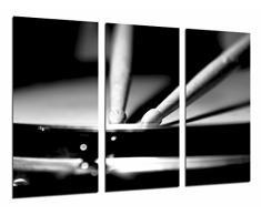Tableau Moderne Photographique, Impression sur bois, Baguettes, noir et blanc, 97 x 62 cm, ref. 26748