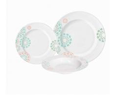 Tognana OM070185614 Kate Service de table 18 piÃ¨ces en porcelaine
