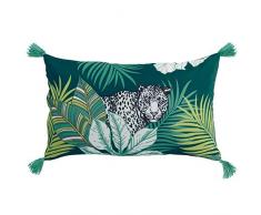 douceur dinterieur Cap Nature Coussin Pompons, Multicolore, 30 x 50 CM