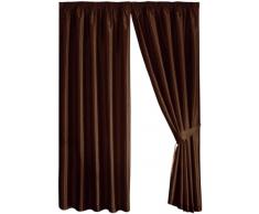 J Rosenthal & Son Ltd Dreams n Drapes Java Rideaux à oeillets Chocolat 168 x 183 cm