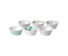 Royal Doulton 1052179 Lot de 6 bols Ã tapas Pacific 11 cm Porcelaine 200 millilitres