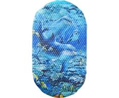 Papillon Tapis antidérapant de Baignoire avec Motif Dauphins 69 x 39 cm