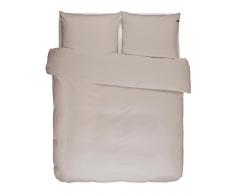 ESSENZA Premium Connect Stone Housse de Couette 100% Satin de Coton 120 Fils, 260 x 240 cm