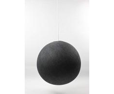 Cotton Ball Lights Lampe suspension 36Â cm, coton, anthracite