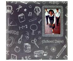 MBI â Album Photo Motif Tableau Noir avec fenÃªtre 30,5 x 30,5Â cm