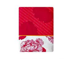 Essix - Drap Plat Ambiente Satin de coton Carmin 180 x 290 cm