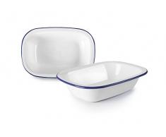 IBILI 905027 Plat Rectangulaire, Acier, Blanc, 27 x 20 x 6 cm