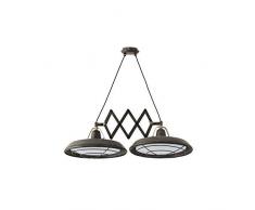 Faro Barcelona 66214 PLEC LED Lampe suspension extensible marron vieilli 2L