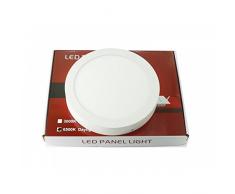 Led Spot surface rond 220V blanc 12W blanc neutre 4200K pour salle de bain et salon [Classe Ã©nergÃ©tique A++]