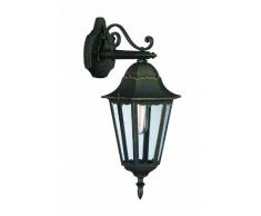 Massive Zagreb Lanterne Murale 100 W E27 Noir et Or BrossÃ©