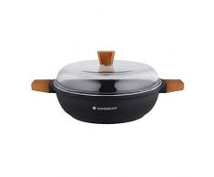 Wonderchef 63152127 Caesar Batterie de cuisine anti-adhésive en aluminium pour plaque à induction