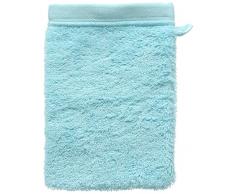 Aneesi Bath & Leisure 16x21cm Ultima Gant de Toilette en Pur Coton, Ensemble de 2, Bleu OcÃ©an