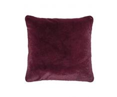 ESSENZA Furry Coussin, Burgundy, 50 cm x 50 cm