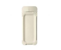 Einweggeschirr & Besteck Vaisselle & Couverts jetables 95383Â 1000Â Assiettes, Carton [FF] avec poignÃ©es carrÃ© 8Â x 21Â cm, Blanc