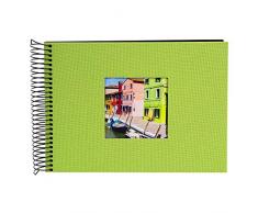 Goldbuch Bella Vista Album Photo Ã Spirales, Lin, Vert, 24x17 cm