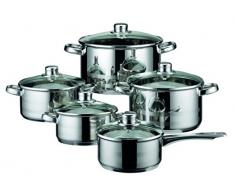 ELO 99805 Batterie de Cuisine Sky Line 5 pièces, Acier Inoxydable, Argent, 24 cm