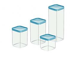 COSMOPLAST Lot de 6 bocaux Milleusi Quadro Grande boÃ®te pour Aliments