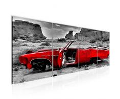 Tableau decoration murale Voiture Grand Canyon 160 x 50 cm - XXL Impression sur Toile Salon Appartment 4 Parties - prÃªt Ã accrocher - 602246a
