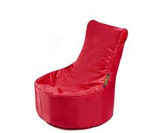 Pushbag Pouf, Polyester, Rouge, 60 x 60 cm