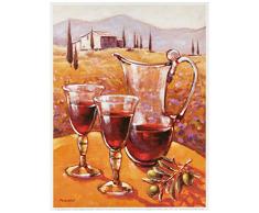 Eurographics MAC1230 Affiche dâUne Carafe de vin avec Un rameau dâOlivier par Mauro Cellini 18 x 24 cm