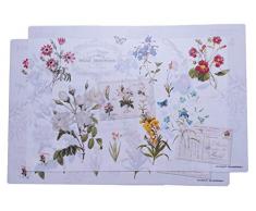 EASY LIFE Table Tapis (PolypropylÃ¨ne), Porcelaine, Multicolore, 40Â x 30Â x 0,1Â cm