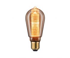Paulmann 28599 ST64 Ampoule LED style rétro avec ampoule à incandescence en verre 1800 K Doré 4 W E27