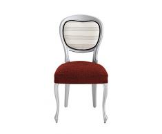 Eysa S25459 Bi-Ã©lastique housse de chaise Chenille/Acrylique/Polyester/Coton/ElastomÃ¨re Orange 33 x 4 x 22 cm