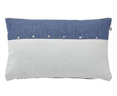 Dutch Decor Avena â Coussin, 30x50 cm, Bleu - Coton