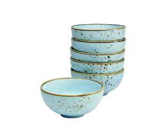 Creatable 6-ER Dipschale 11,5 cm, Nature Collection, LIGHTBLUE Light 22090 Lot de 6 coupelles Ã Dip en grÃ¨s, Bleu Clair