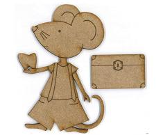 dayka Trade Sculpture et de bois, multicolore, taille Unique