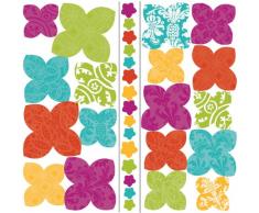 Thedecofactory RoomMates Stickers muraux repositionnables pour Enfants Motif Fleurs 3D