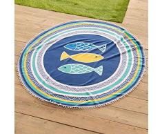 douceur dinterieur BLUE LAGOON SERVIETTE DE PLAGE, MULTICOLORE, (0) 150 CM
