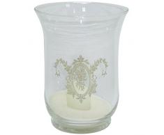 Better & Best Bougeoir avec Dessin de Motifs vÃ©gÃ©taux, Verre, 11Â x 11Â x 15Â cm