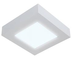 Naeve Leuchten A, Plafonnier LED, aluminium, 12Â W, 17Â x 17Â x 4Â cm, blanc neutre 1101923