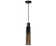 Lucide 74404/01/65 Suspension, Verre, 40 W, Fumé, Noir