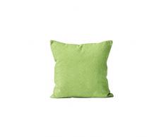 Soleil docre Paon Coussin, Polyester, Vert, 40 x 40 cm