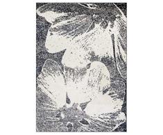 Vallila Piela Tapis Moderne Motif Floral Gris 140 x 200 cm 200 x 140 cm