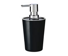 RIDDER 20015100 Distributeur de Savon Fashion SynthÃ©tique, Noir, 8 x 8 x 12,9 cm