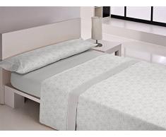 Happy Home Jeu de draps 105 cm Gris