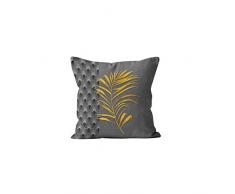 Soleil docre Gold Coussin, Polyester, Marron, 40 x 40 cm